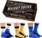 Cockney Spaniel - 3 Pairs of Whisky Men Socks in a Gift Box UK 6-11