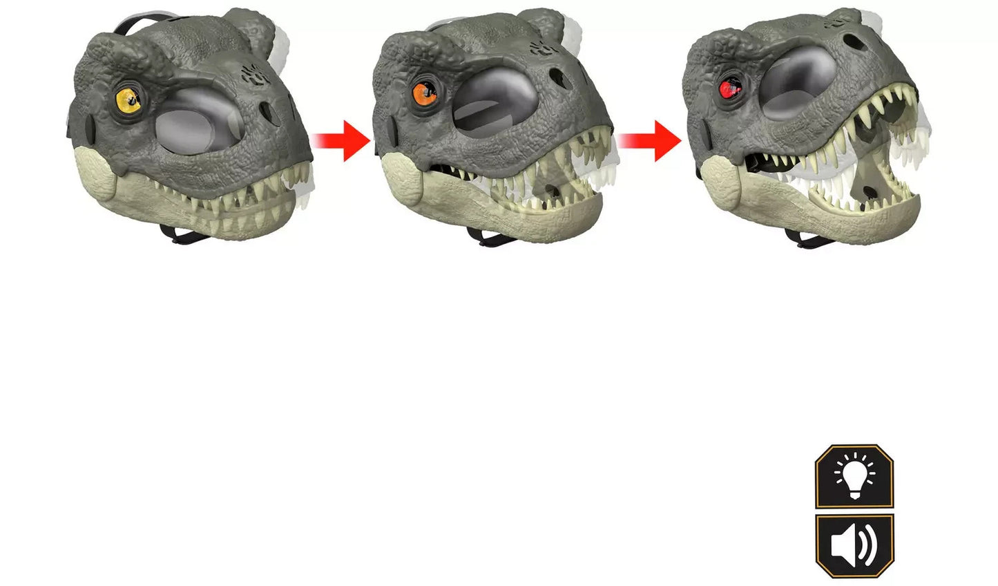 Jurassic World T-Rex Mask with LED Light Up Eyes Feature  -WAS £39.99 NOW £29.49