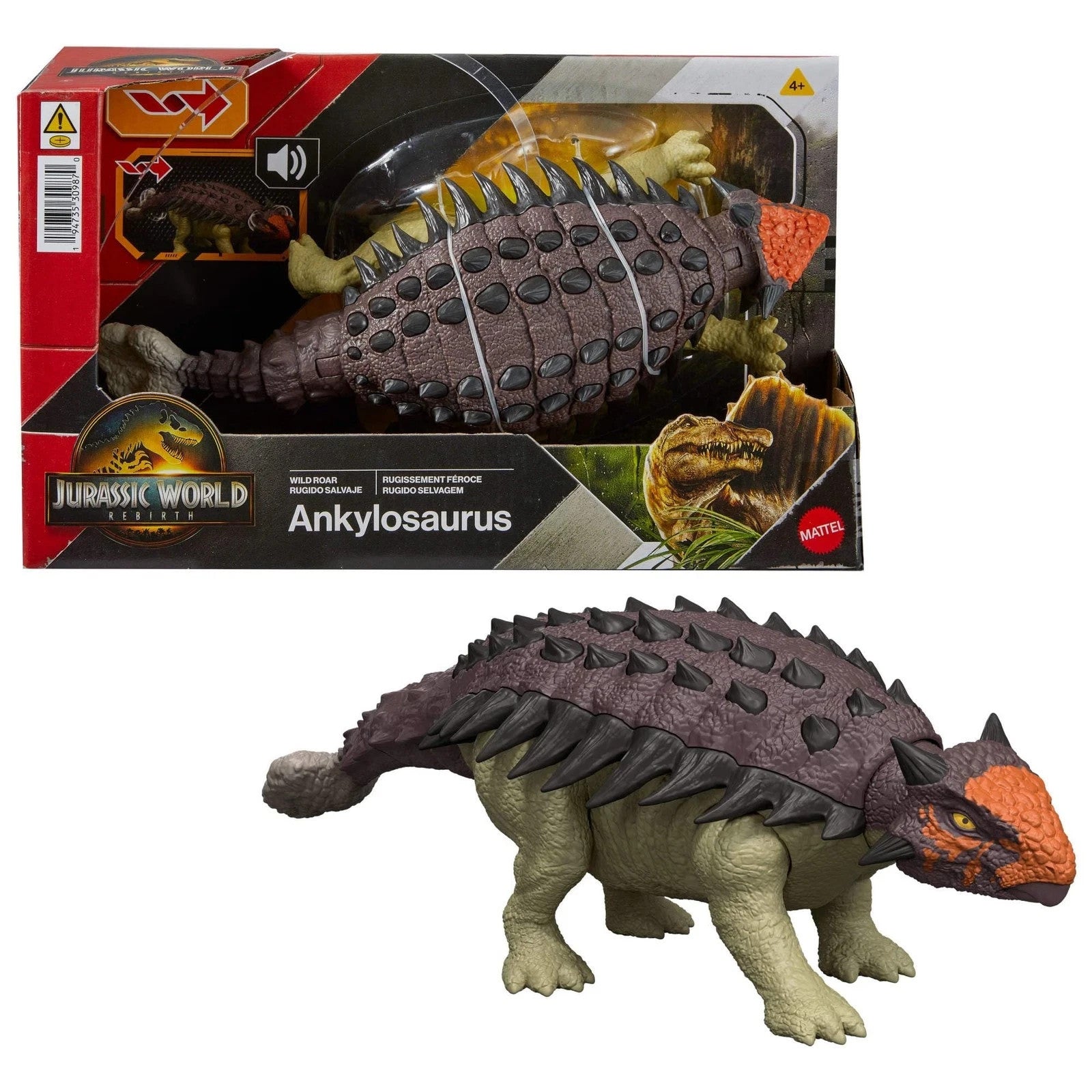 Jurassic World Saga Wild Roar Euoplocephalus - Was £19.99 NOW £17.49