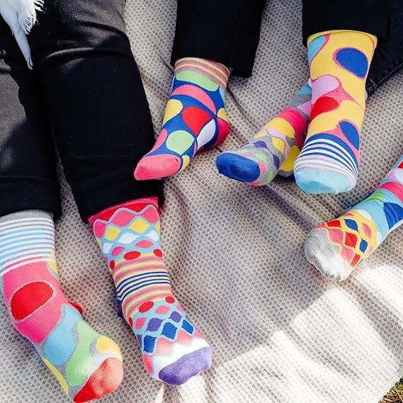 UNITED ODDSOCKS FOOT KANDY SIX PICK AND MIX ODD SOCKS LADIES UK 4 - 8 GIFT IDEA