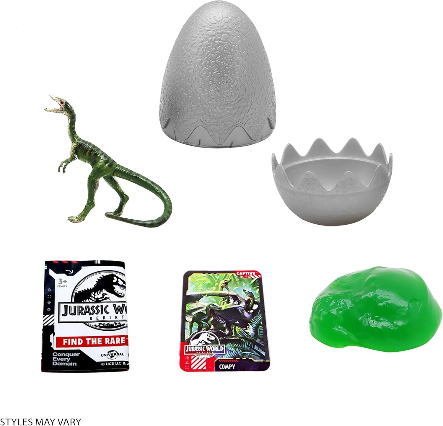 Jurassic World Rebirth Slime Eggs With Buildable Dinosaur Toy