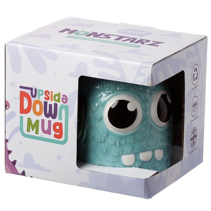Monstarz Monster Blue Upside Down Ceramic Shaped Mug - Was £7.99 NOW £4.99