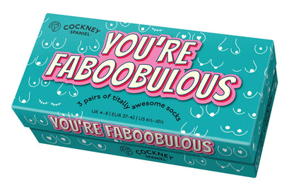 COCKNEY SPANIEL - YOU'RE FABOOBLOUS SOCKS