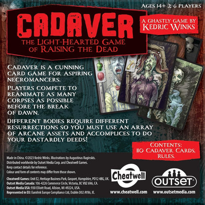 Cheatwell Games Cadaver Game The Light-Hearted Card Game Of Raising Dead