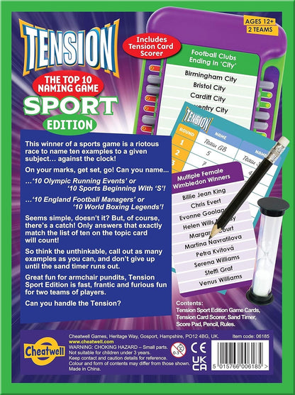 Tension Sports Edition Game - Cheatwell Games