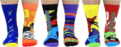 United Oddsocks - Men's Sock N Roll Odd Socks UK 6 - 11