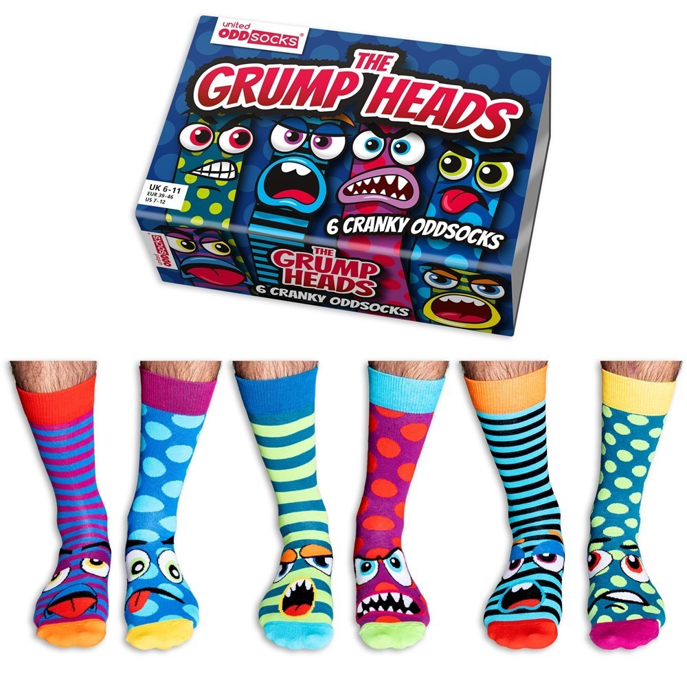 ODDSOCKS - GRUMP HEADS SOCKS