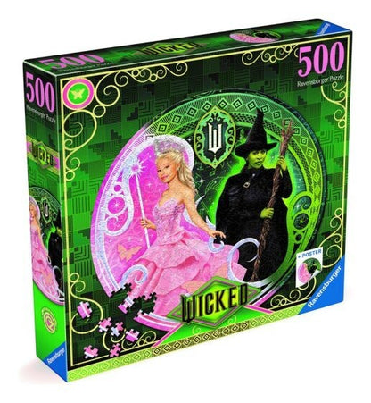 Wicked the Movie Circular 500 Piece Puzzle Glinda Elphaba -Was £14.99 NOW £8.99