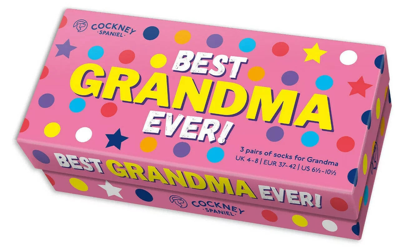 COCKNEY SPANIEL BEST GRANDMA EVER! SOCKS