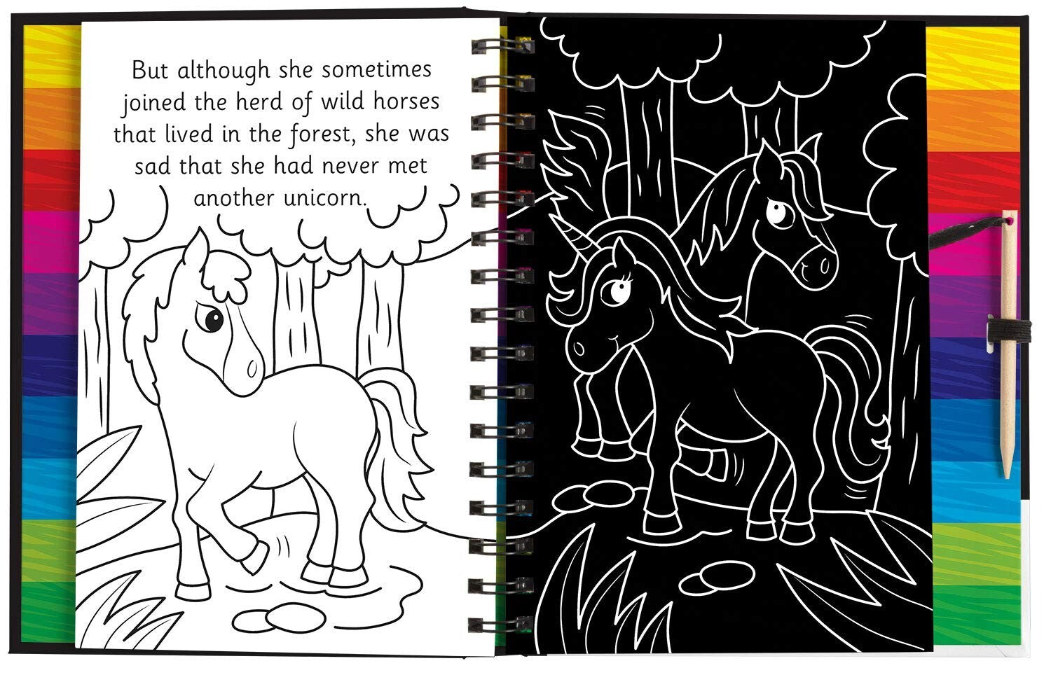 Scratch and Draw Horses and Unicorns by Joshua George (NEW & SEALED)