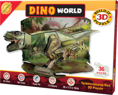 Cheatwell Games Dino World 3D Puzzle Tyrannosaurus Rex - NOW £5!