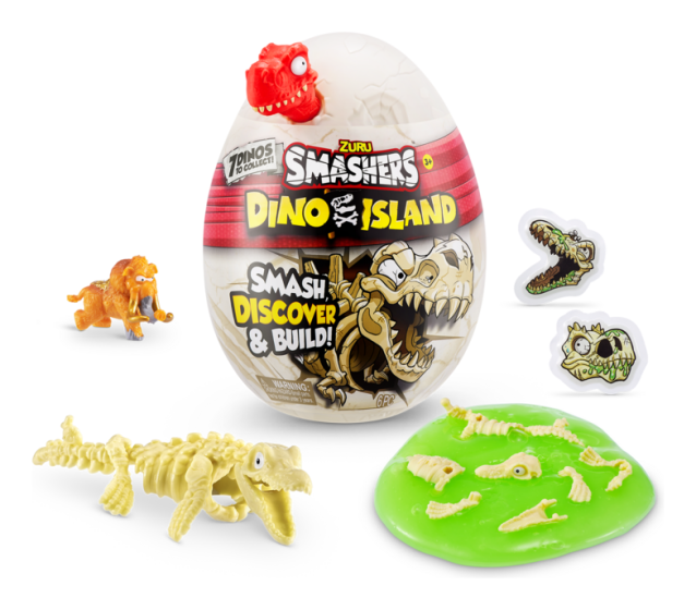 Zuru Smashers Dino Island Nano Egg Random Assorted Styles Age 5+ New
