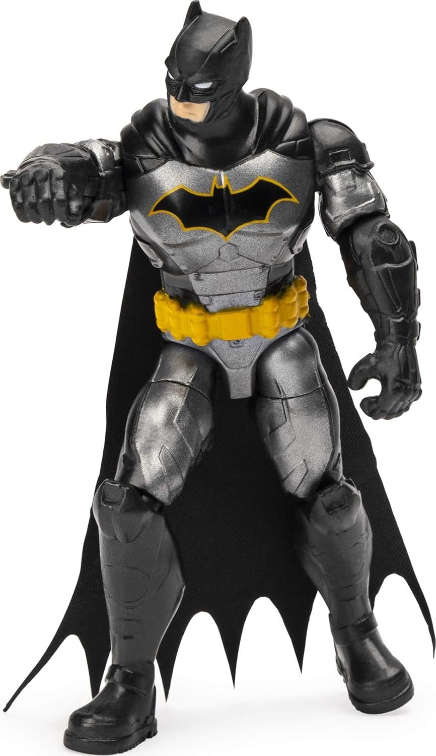 DC BATMAN, 4-Inch Rebirth Tactical BATMAN Action Figure with 3 Mystery Accessori
