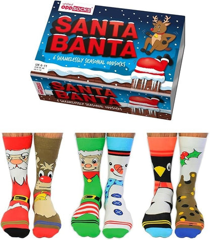 ODDSOCKS - SANTA BANTA SOCKS