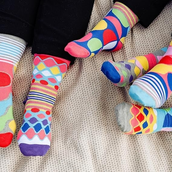 UNITED ODDSOCKS FOOT KANDY SIX PICK AND MIX ODD SOCKS LADIES UK 4 - 8 GIFT IDEA