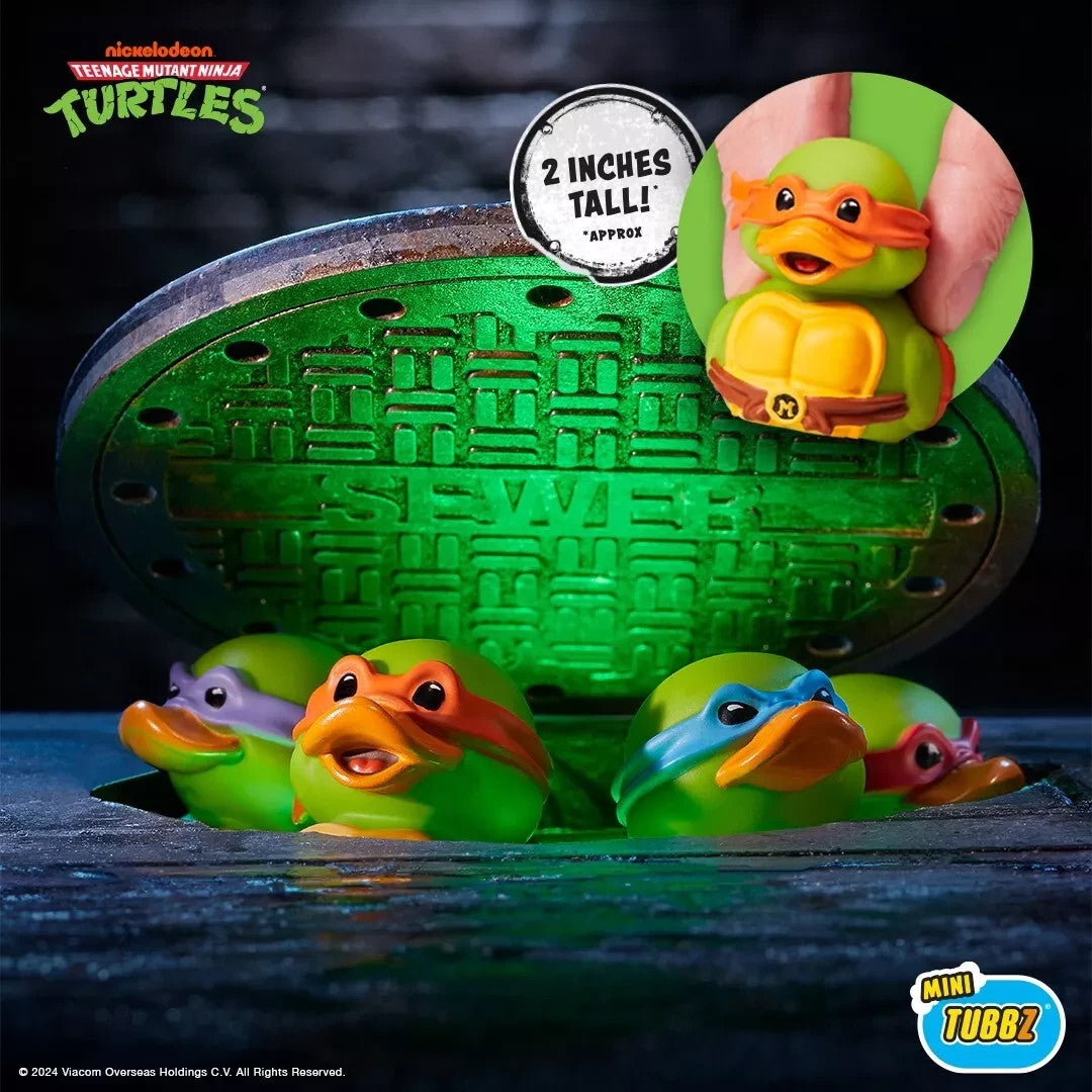 TUBBZ Mini Donatello Raphael Michelangelo Leonardo Full Set Collectible Figures