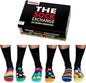 United Oddsocks The Sock Exchange Box of 6 Multicoloured Men Socks UK Size 6-11