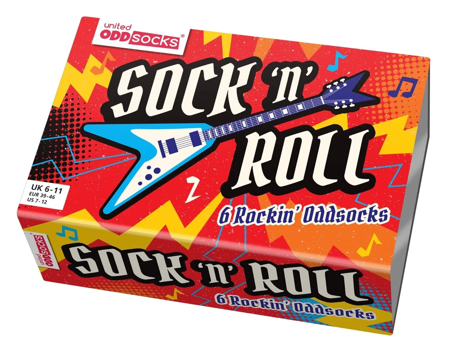 United Oddsocks - Men's Sock N Roll Odd Socks UK 6 - 11