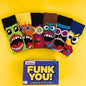 MENS UNITED ODDSOCKS FUNK YOU SOCKS FOR MEN UK 6 - 11  NOVELY GIFT BOXED