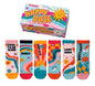 United Oddsocks Happy Daze - Box of 6 Mix & Match Oddsocks, UK 9-12, Multicolour