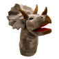 The Puppet Company Large Dino Head Triceratops Soft Plush Dinosaur Head (NEW!)