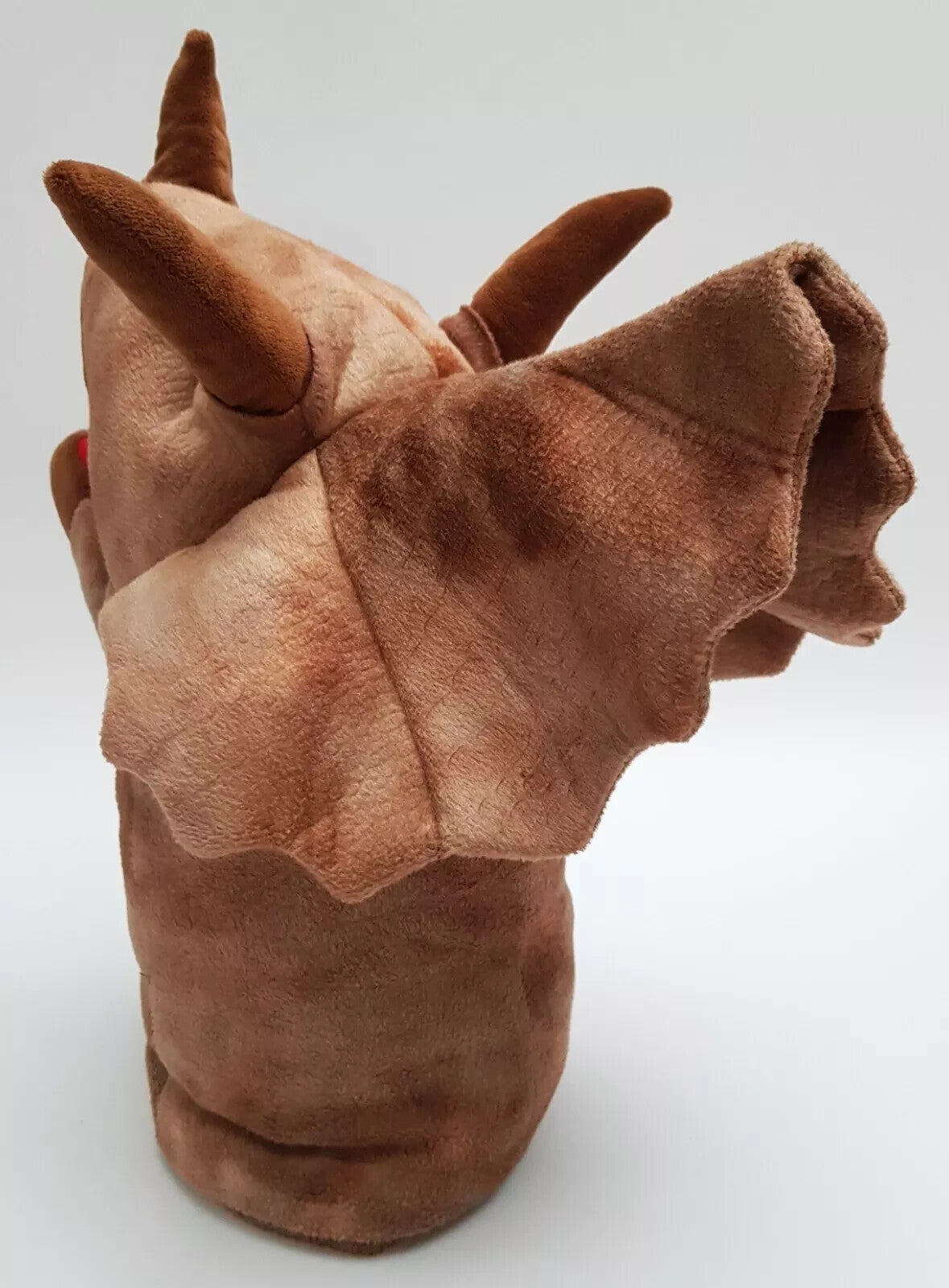 The Puppet Company Large Dino Head Triceratops Soft Plush Dinosaur Head (NEW!)