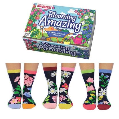 United Oddsocks Blooming Amazing Set Of 6 Mismatched Odd Socks UK 4-8 Ladies