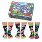 United Oddsocks Blooming Amazing Set Of 6 Mismatched Odd Socks UK 4-8 Ladies