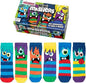 United Oddsocks The Mashers Six Monster Faced Odd Socks - Pack of 6