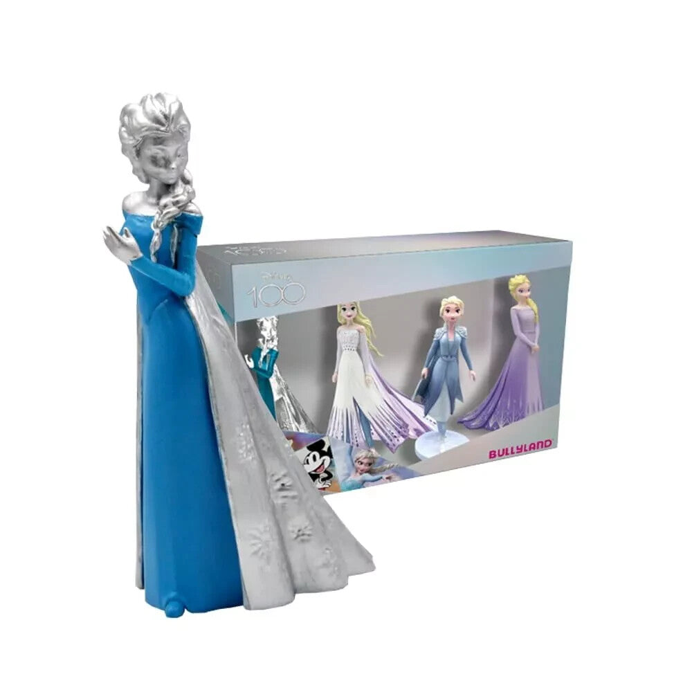 Bullyland 13415-100 Years Disney Toy Figures Set with Princess Elsa in 4 Variati