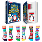 United Oddsocks Children's Boxed Set of Christmas Themed Socks - Book Style