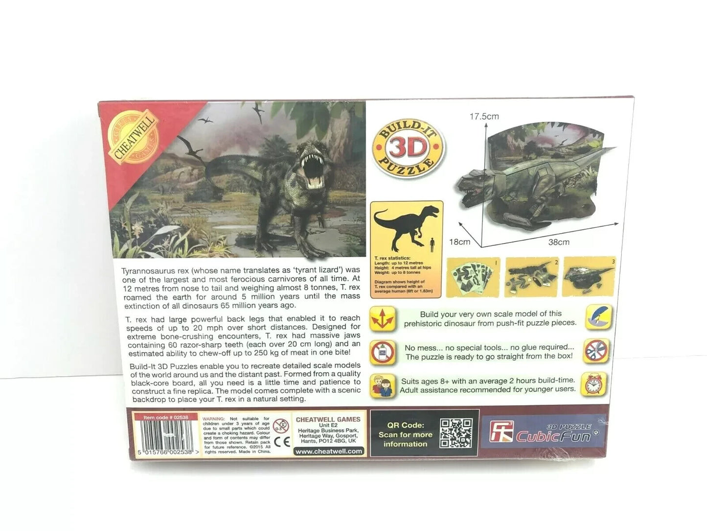 Cheatwell Games Dino World 3D Puzzle Tyrannosaurus Rex - NOW £5!
