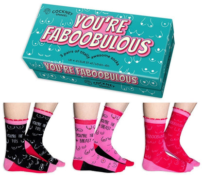 COCKNEY SPANIEL - YOU'RE FABOOBLOUS SOCKS