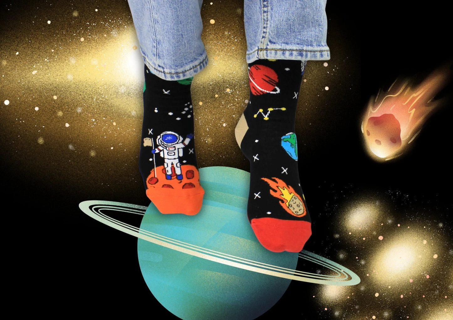 United Oddsocks Space Explorer socks Uk 12-5.5