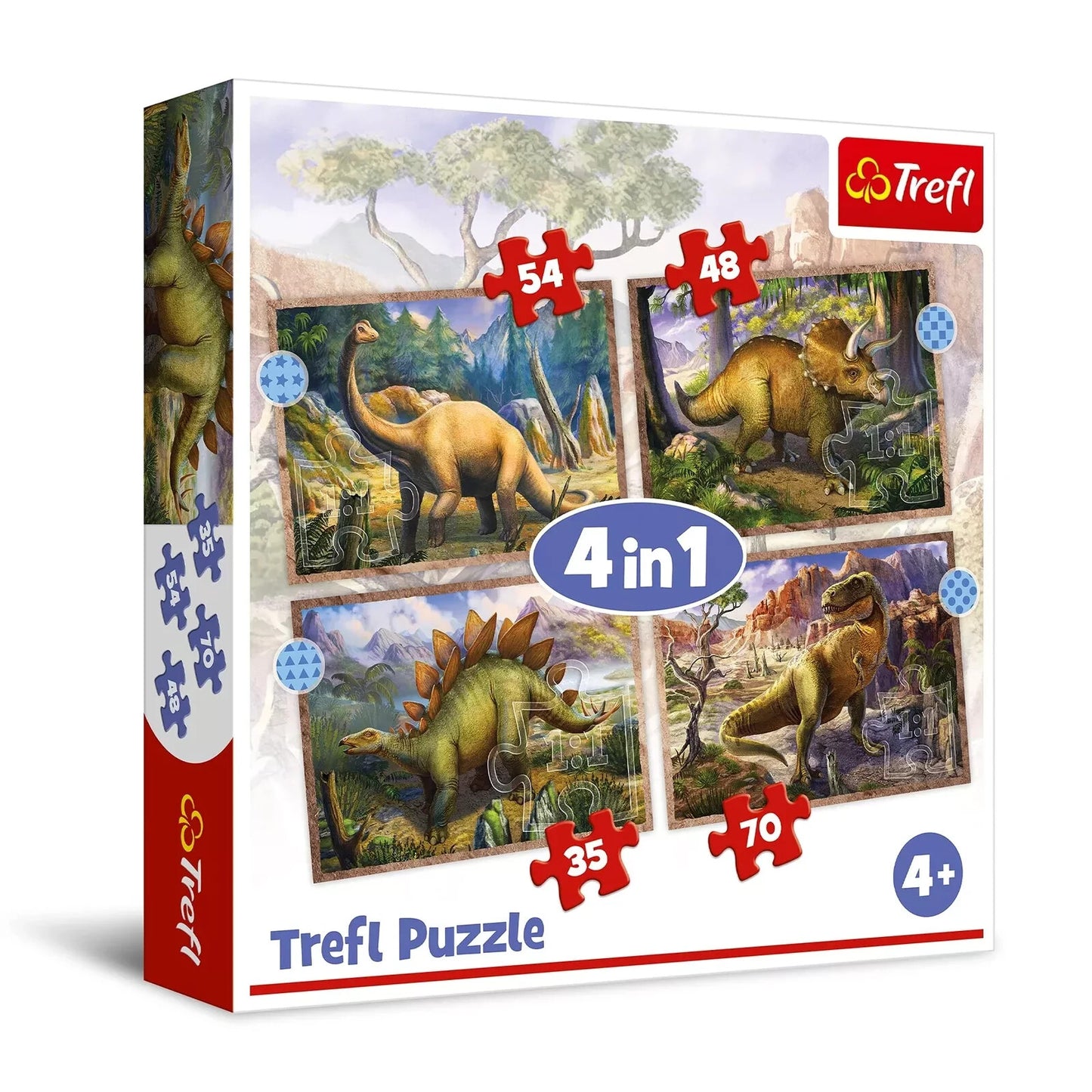 Trefi Dinosaurs 4x1 Puzzle (NEW!) Was £6.99 NOW £4.99