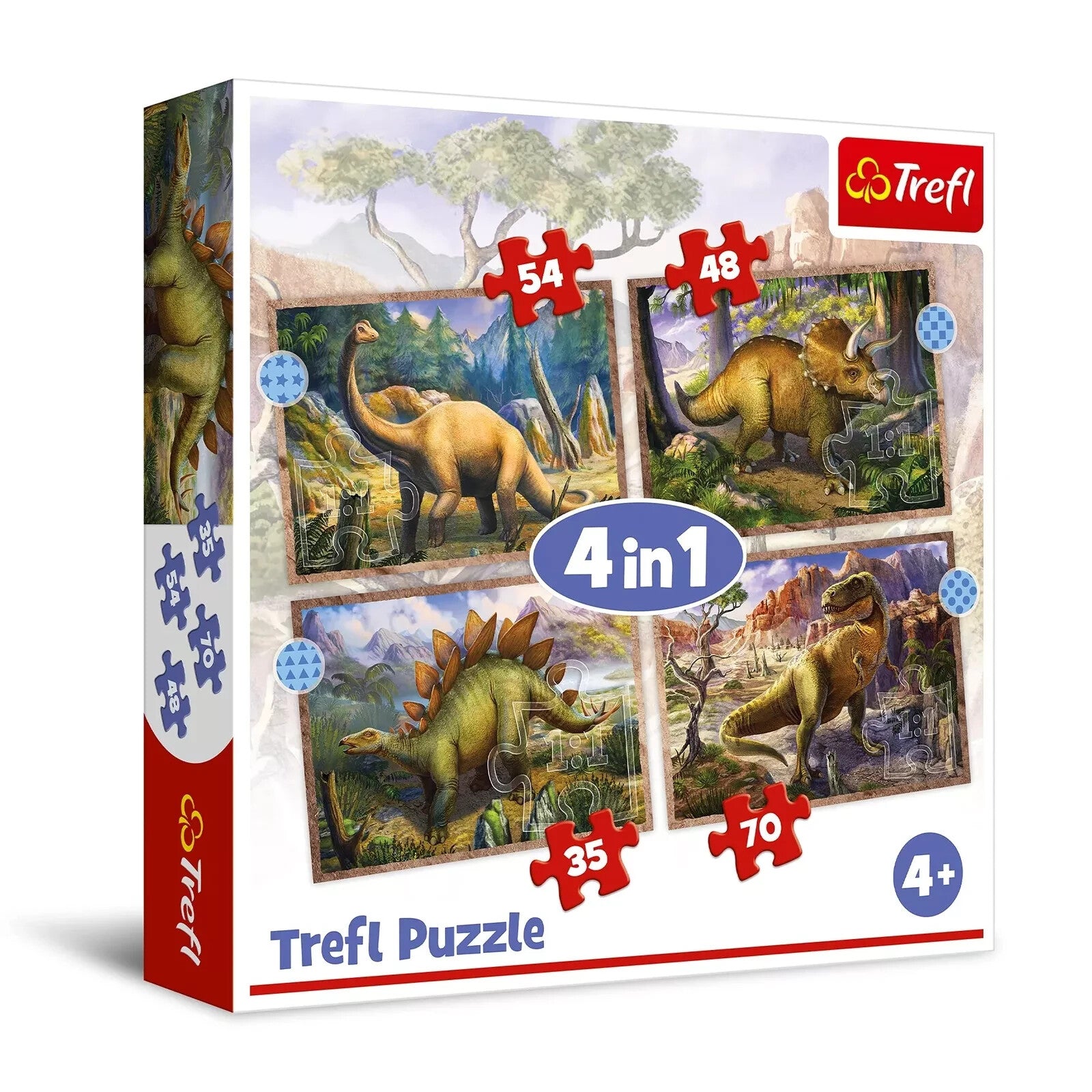 Trefi Dinosaurs 4x1 Puzzle (NEW!) Was £6.99 NOW £4.99