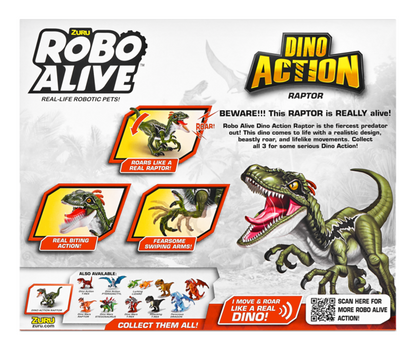Robo Alive Dino Action Raptor Series 1 - WAS £10.49 NOW £8.99 (ONLY 3 LEFT!)