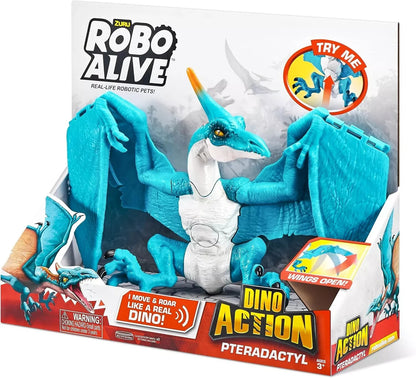 Robo Alive Dino Action Pterodactyl Ages 3+ Roars & Moves WAS £10.59 NOW £9.49