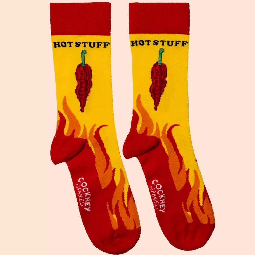 Cockney Spaniel HOT STUFF Socks