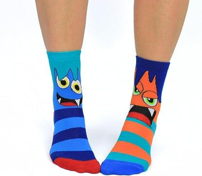 United Oddsocks The Mashers Six Monster Faced Odd Socks - Pack of 6