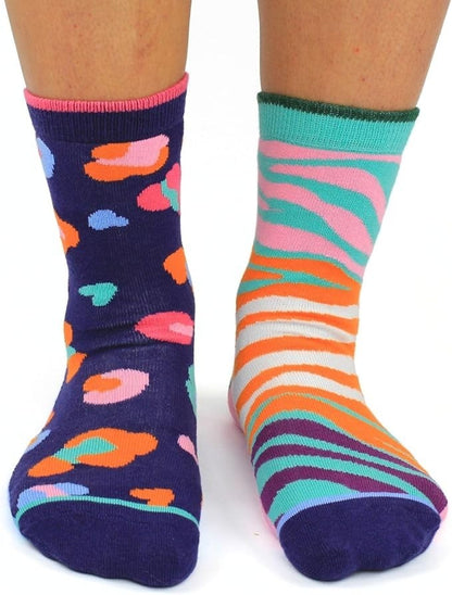 United Oddsocks Get Spotted 6 Odd Socks Gift Box-Ladies Size 4-8
