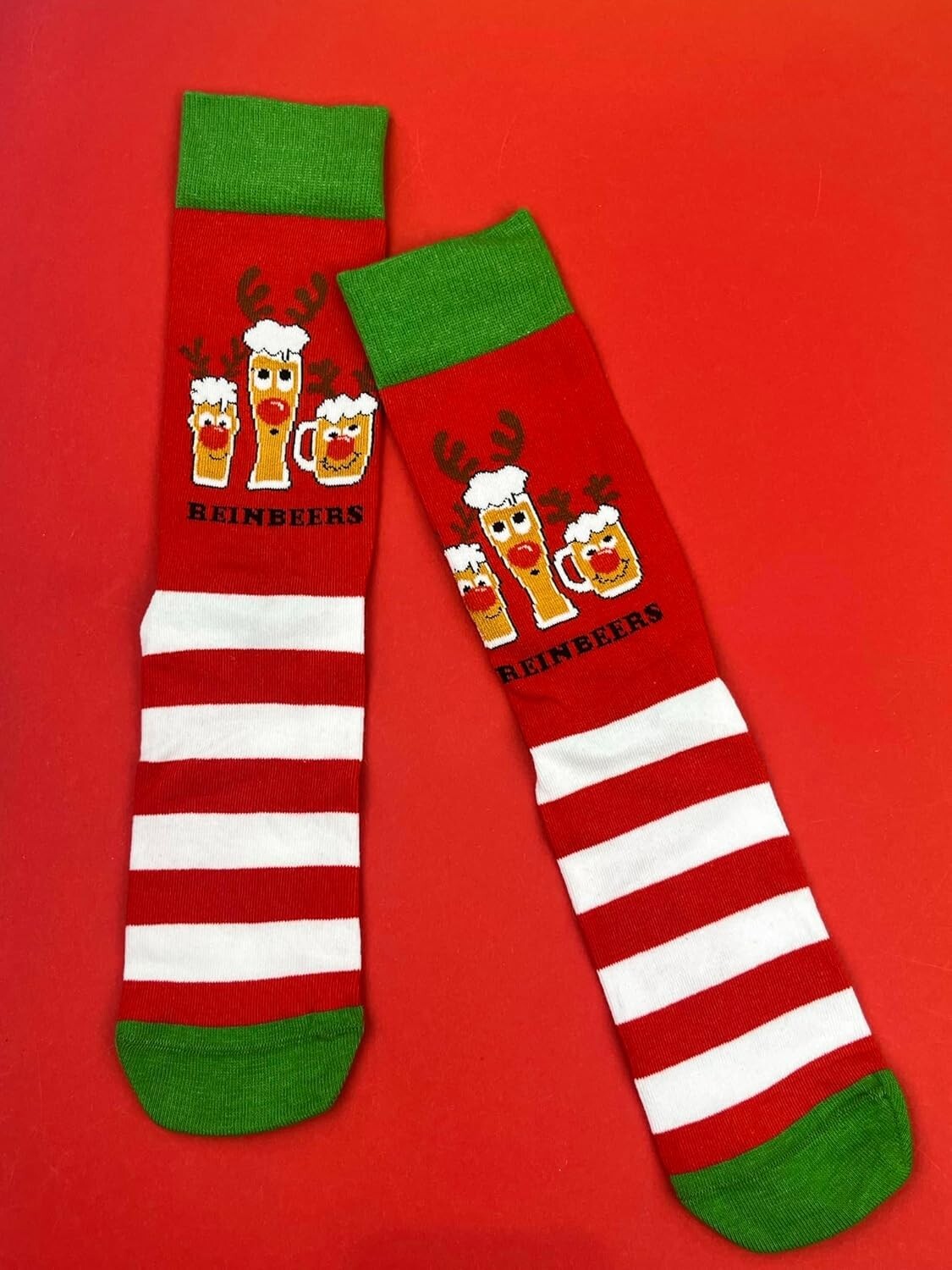 Cockney Spaniel Mens Novelty Christmas Funny Socks ReinBeers 3 Pairs Dad Gifts