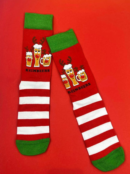 Cockney Spaniel Mens Novelty Christmas Funny Socks ReinBeers 3 Pairs Dad Gifts