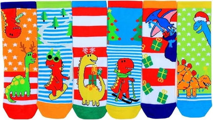 United Oddsocks - Pack of 6 Mix & Match Kids Socks, Novelty Socks for Kids 4-6 y