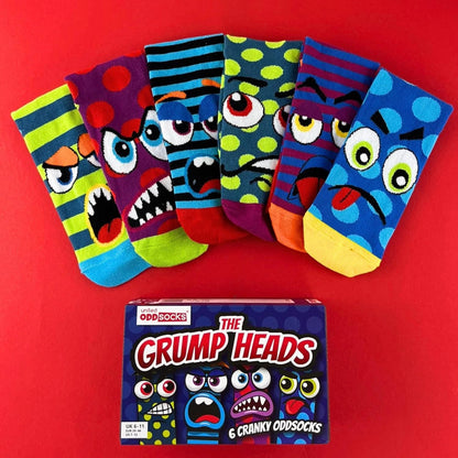 ODDSOCKS - GRUMP HEADS SOCKS