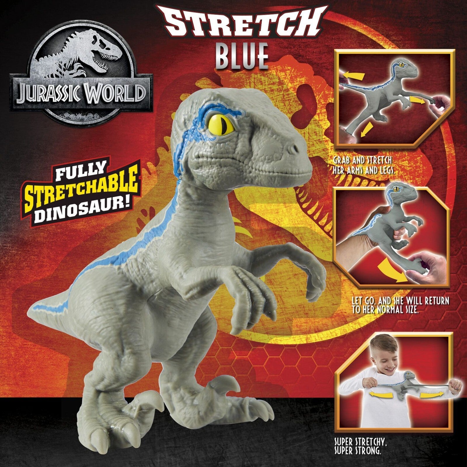 Jurassic World Mini Stretch Jurassic Raptor Figure - WAS £14.99 NOW £5