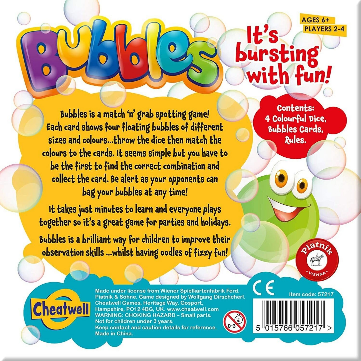 Cheatwell Games Bubbles Match n Grab Game (NEW!)