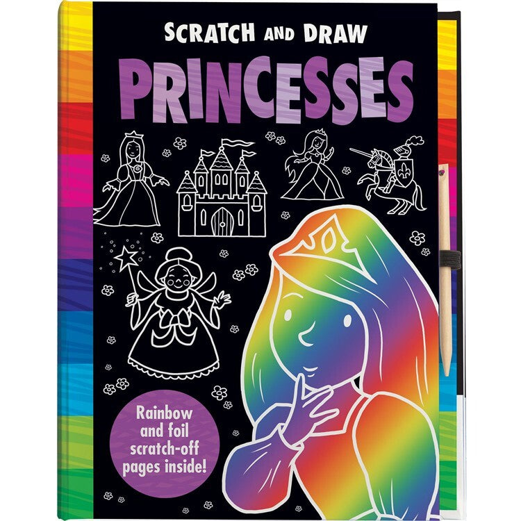 Scratch & Draw Princess - Scratch Art Activity Book (NEW & SEALED!)