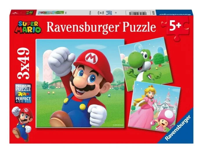 Ravensburger Super Mario 3x 49 Piece Jigsaw Puzzle Set