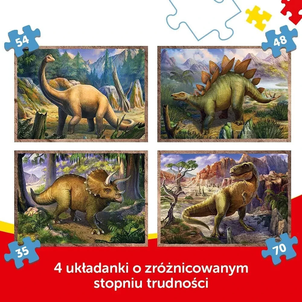 Trefi Dinosaurs 4x1 Puzzle (NEW!) Was £6.99 NOW £4.99